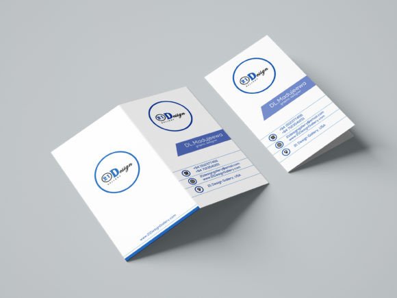Blue Custom Business Card Template