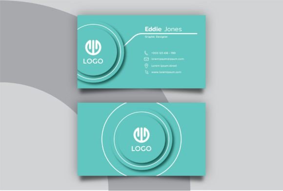 Green Minimalist Business Card Design and 100 Editable Templates
