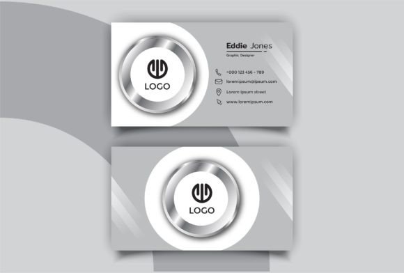 Modern Metallic Business Card: A Versatile Design for Professional Impact
