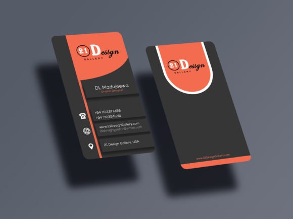 Orange Custom Business Card Design