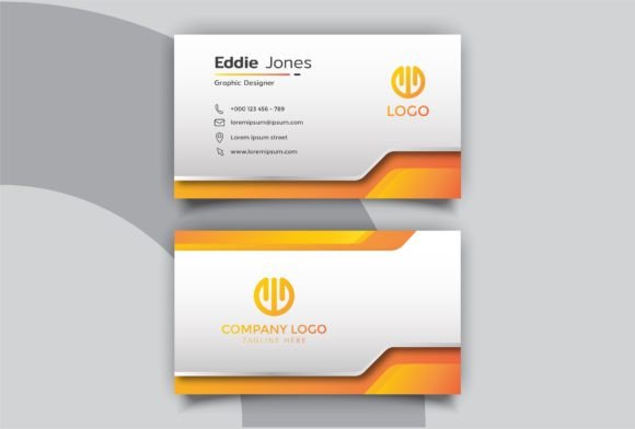 Orange Professional Business Card