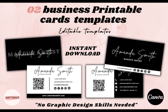Strategic Use of 2 Business Card Template with Qr Code for Branding and Communication
