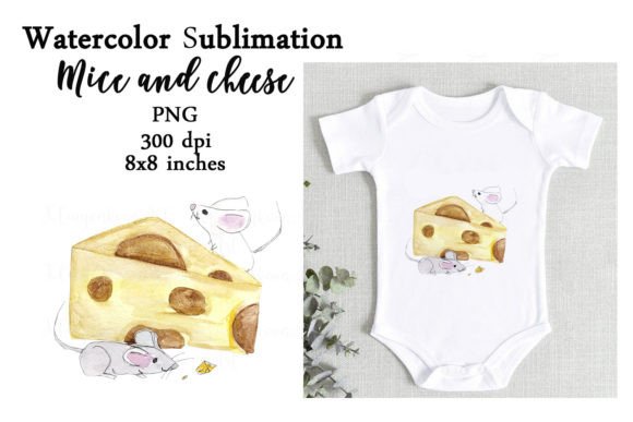 Watercolor Mouse Cheese Sublimation PNG: A Creative Asset for Designers and Entrepreneurs