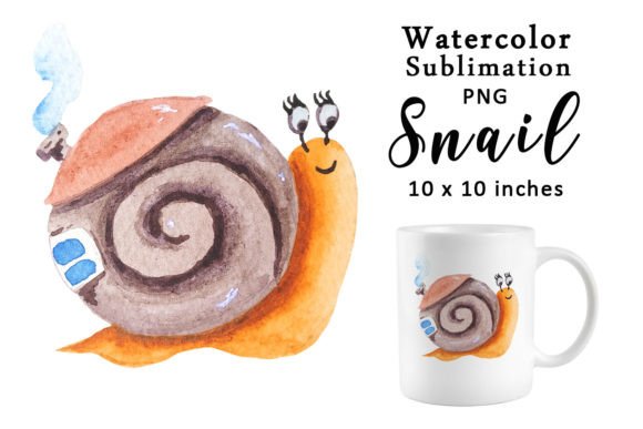 Watercolor Snail House Sublimation PNG: A Creative Resource for Designers and Artists