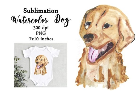 Watercolor Sublimation Dog Labrador PNG: A Versatile Design for Creative Projects