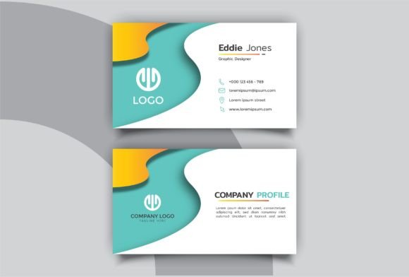 Wavy Green Business Card